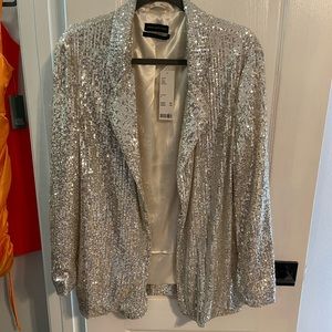 UO Gold Sequin Blazer